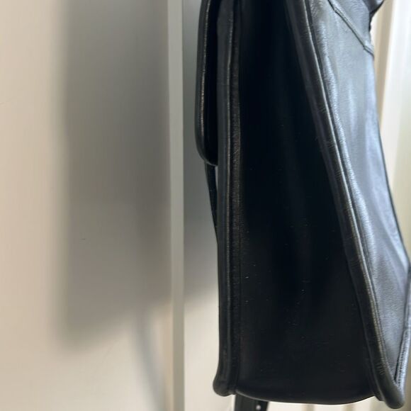 Vintage Coach Willis Bag 9927 Black Leather Handbag crossbody Made in USA - Picture 7 of 10